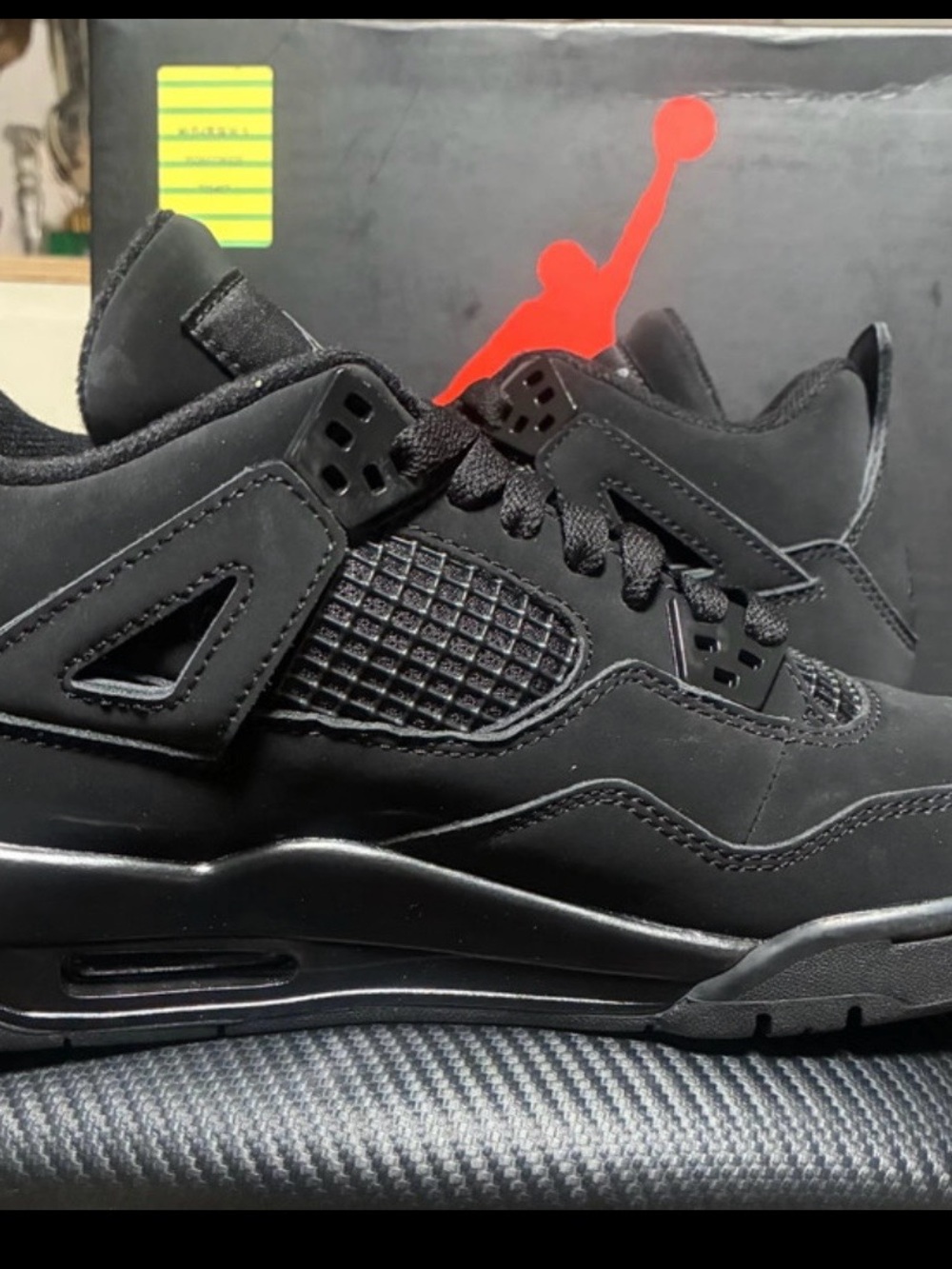 Jordan Kids Black and Red Jumpman Shoe Box